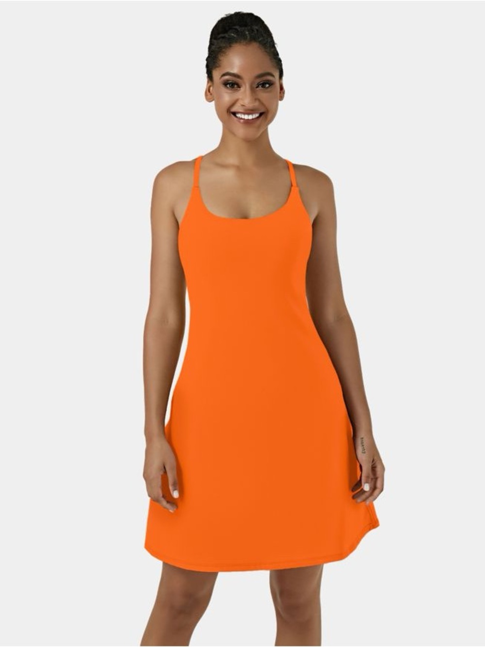 SoftlyZero™ Airy Cut Out 2-in-1 Pocket Cool Touch Longer Active Dress
